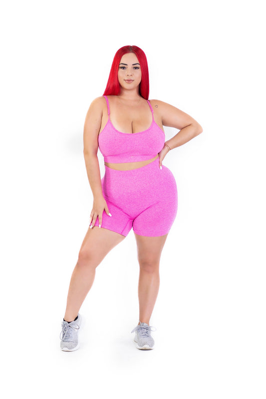 Go-to Sports Bra (Hot Pink)